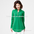 Cashmere Women's Pullover Sweater With Colorful Button